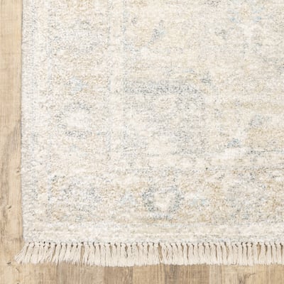 Malabar 45303 Beige/Grey Handmade Area Rug