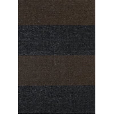 Shag Duo Stripe Non-Slip Backing Outdoor Area Rug