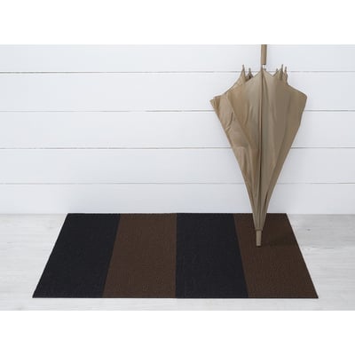 Shag Duo Stripe Non-Slip Backing Outdoor Area Rug