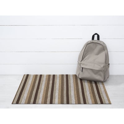 Shag Even Stripe Non-Slip Backing Outdoor Area Rug