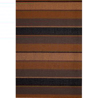 Shag Bolt Stripe Non-Slip Backing Outdoor Area Rug