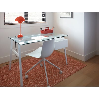 Woven Overshot Non-Slip Backing Outdoor Area Rug