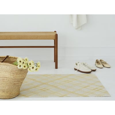 Woven Ribbons Non-Slip Backing Outdoor Area Rug