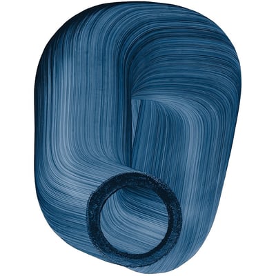 Shape Big Scale One Wool Printed Area Rug