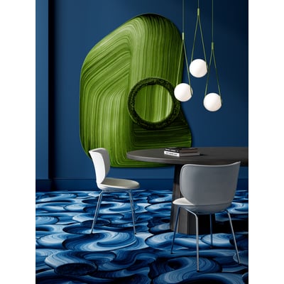 Shape Big Scale One Wool Printed Area Rug