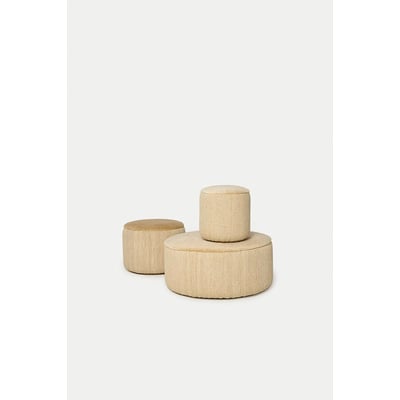 Tres Persian Pouf Medium Wool