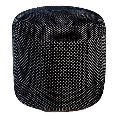 Tres Outdoor Pouf Black