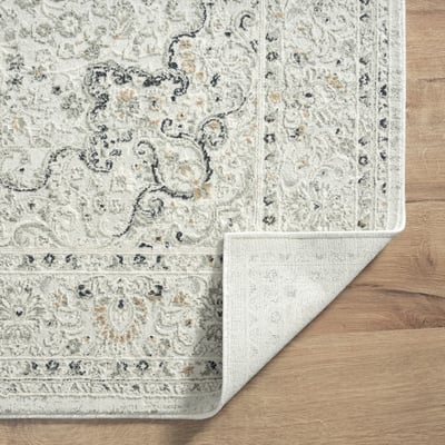 Lynnette Ellis Ivory/Grey Area Rug