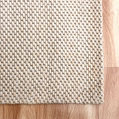 Maywood Elijah Beige Wool Handwoven Area Rug