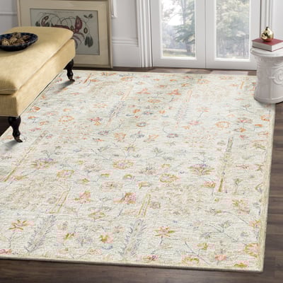 Pearla Scarlett Wool Hand-Tufted Area Rug