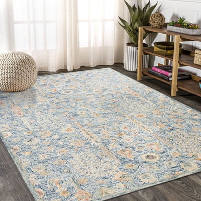 Pearla Scarlett Wool Hand-Tufted Area Rug