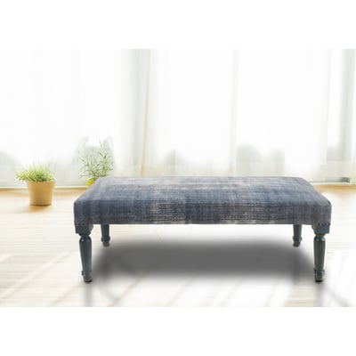 Alise Ross Bench Blue Cotton Handmade