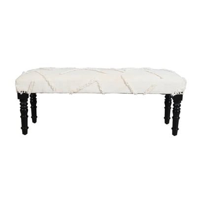 Alison Smith Bench White Cotton Handmade