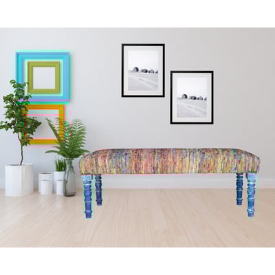 Calis Dan Bench Blue/Red/Yellow Cotton Handmade