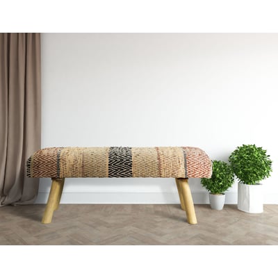 Garies Ben Bench Tan/Brown/Black Leather Handmade