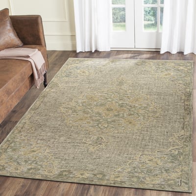 Mories Priya Wool/Cotton Hand-Tufted Area Rug