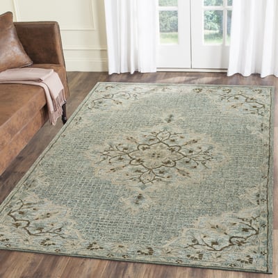 Mories Priya Wool/Cotton Hand-Tufted Area Rug