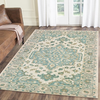 Mories Ravy Wool/Cotton Hand-Tufted Area Rug