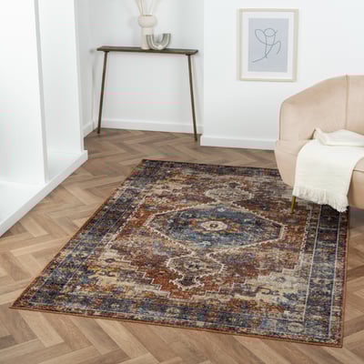Eastbourn Remi Machine-Washable Printed Area Rug