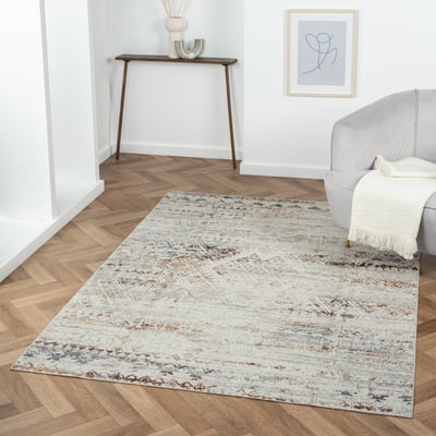 Eastbourn Ron Machine-Washable Printed Area Rug