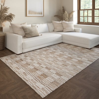 Briar Camden Natural/Ivory Wool/Jute Handmade Area Rug