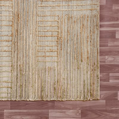 Hollis Grace Natural Jute/Cotton Handwoven Area Rug