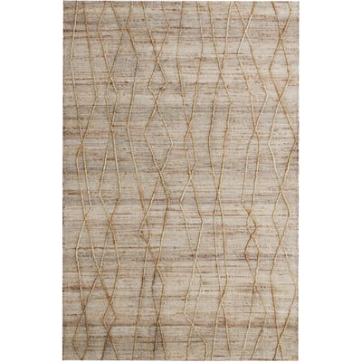 Hollis Wren Natural Jute/Cotton Handwoven Area Rug