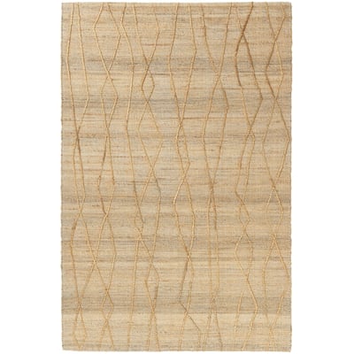 Hollis Wren Natural Jute/Cotton Handwoven Area Rug