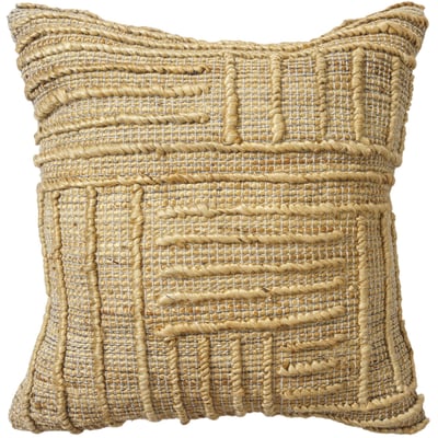 Hollis Pillow Anya Natural Jute/Cotton Handmade