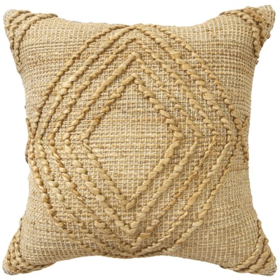 Hollis Pillow Sabine Natural Jute/Cotton Handmade