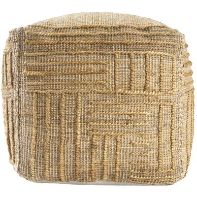 Hollis Pouf Belle Natural Jute/Cotton Handmade