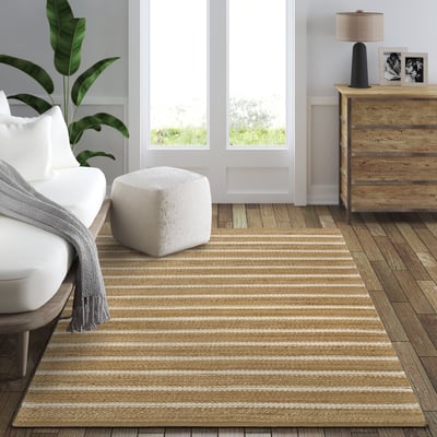 Maren Jude Jute/Cotton Handwoven Area Rug