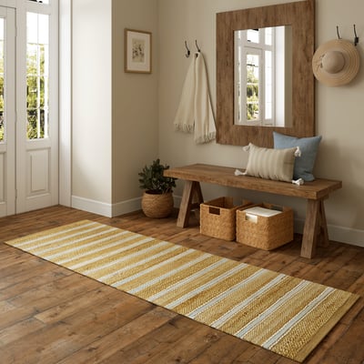 Maren Jude Jute/Cotton Handwoven Area Rug