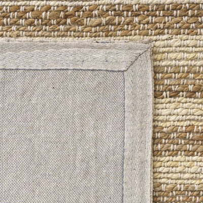 Maren Louise Bright White Jute/Cotton Handwoven Area Rug