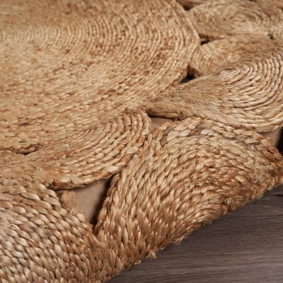 Roscoe Blaine Natural Jute Braided Area Rug