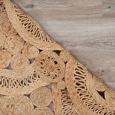Roscoe Pryce Natural Jute Braided Area Rug