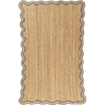 Vintara Grano Jute Braided Non-Slip Backing Area Rug
