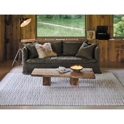 Aravis Snow Wool Handwoven Area Rug