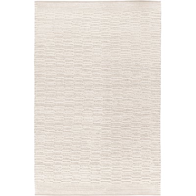 Aravis Snow Wool Handwoven Area Rug