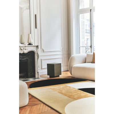 Bijoux Black/White Wool Hand-Tufted Area Rug