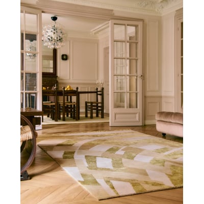 Lea Zeroil Byzance Gold Wool/Cotton Hand-Knotted Area Rug