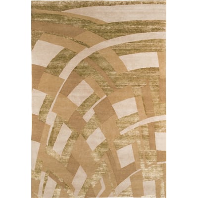 Lea Zeroil Byzance Gold Wool/Cotton Hand-Knotted Area Rug