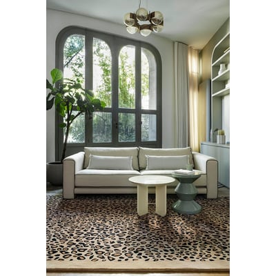 Leo Beige Wool Hand-Tufted Area Rug