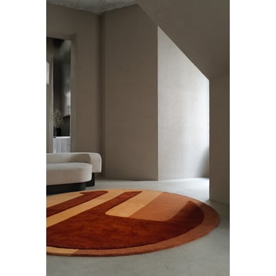 Lea Zeroil Nucleus Hazelnut Wool Hand-Tufted Area Rug