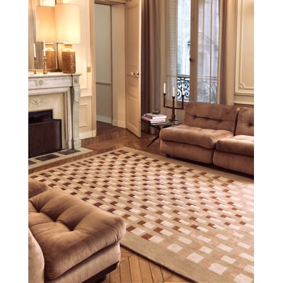 Lea Zeroil Ombra Terracotta Wool Hand-Tufted Area Rug