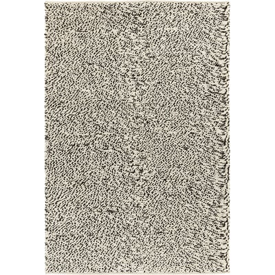 Serac Black/White Wool Hand-Tufted Area Rug