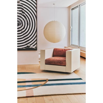 Tacubaya Cream Wool Hand-Tufted Area Rug