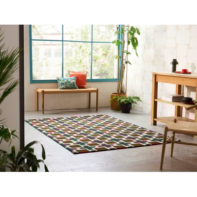 Hatch Rust Wool Hand-Tufted Area Rug