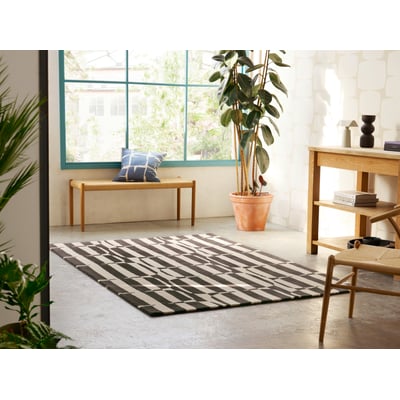 Lohko Stripe Wool Hand-Tufted Area Rug