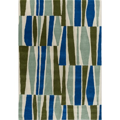 Saku Olive Wool Hand-Tufted Area Rug